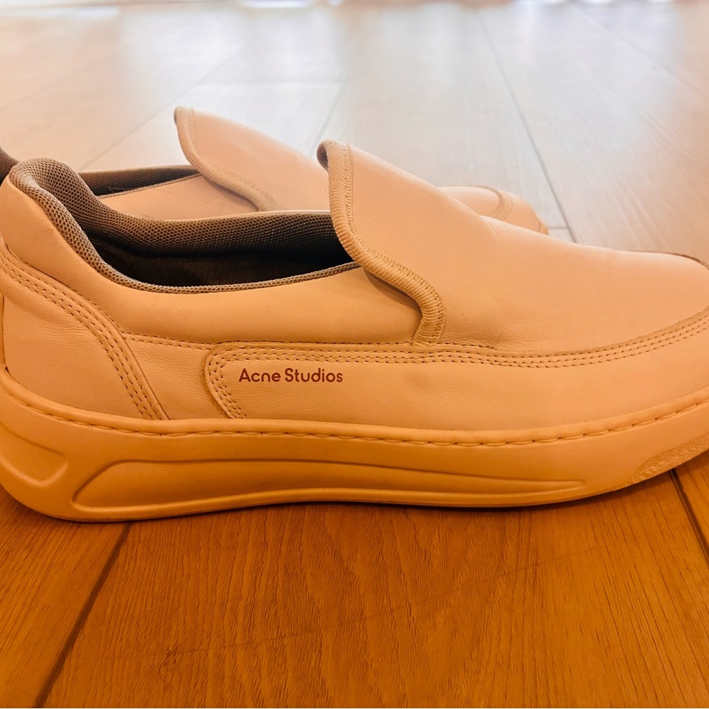 Acne Studios Cream Slip-On Sneakers